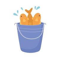 Fishing Bucket Vector Art, Icons, and Graphics for Free Download