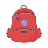 red backpack equipment