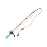 fishing rod equipment vector