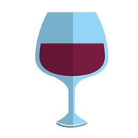 Delicious wine cup vector