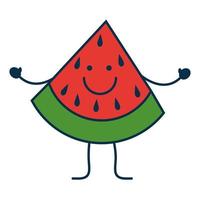 diseño de frutas felices vector