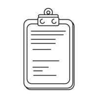 Checklist document sheet vector