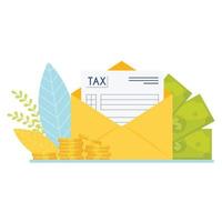 Tax time background vector