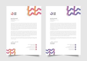 best professional letterhead design for business vector