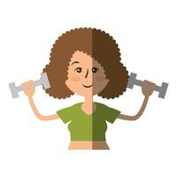 Women fitness cartoon vector