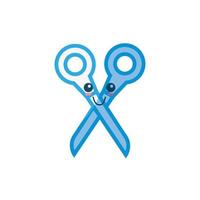 Scissor cute cartoon vector