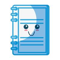 Book cute cartoon vector