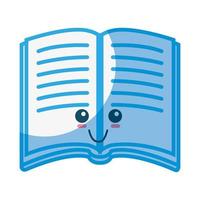 Book cute cartoon vector