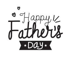 fathers day lettering vector