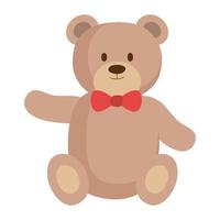 cute bear teddy vector