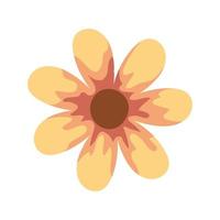 flor amarilla de primavera vector