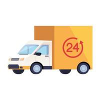 truck delivery service vector