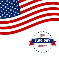 USA Flag day free vector illustration