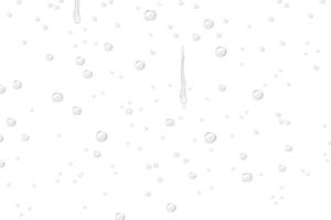 gotas de agua aisladas sobre fondo blanco vector