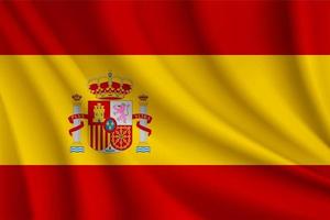spanish flag illustration vector