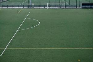 empty soccer field photo