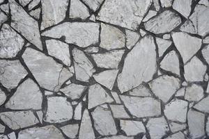 muro de piedra blanca del edificio foto