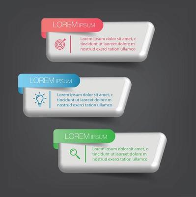 modern text box template banner Infographics