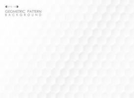 Abstract of futuristic gradient white pentagonal pattern background. vector