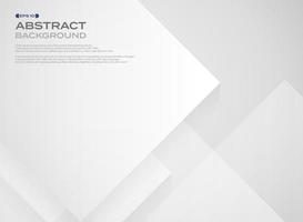 Abstract wide square, white paper pattern in layers background. vector