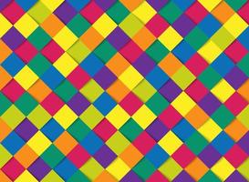 Abstract colorful square geometric pattern paper cut design template background vector