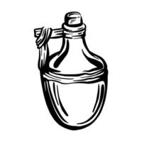 Ceramic jug. Vector illustration