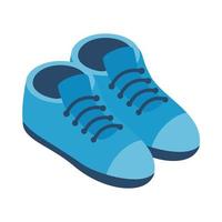 diseño de vector de icono de estilo isométrico de zapatos