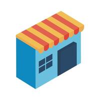 Store isometric style icon vector design