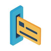 credit card isometric style icon vector design