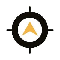 target with compass guide line style vector