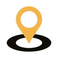 pin pointer location line style vector