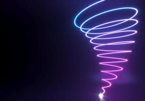 Abstract neon shapes photo