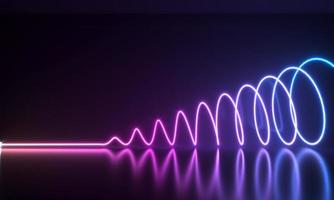 Abstract neon shapes photo