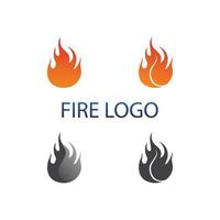 fuego, llama, naturaleza, logotipo, y, símbolos, iconos, plantilla, vector