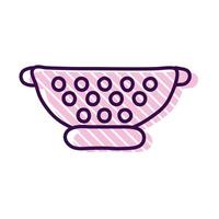 strainer line and fill style icon vector design