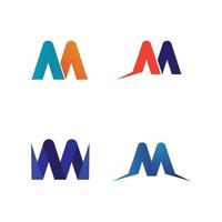 letra m iconos vectoriales tales logotipos vector