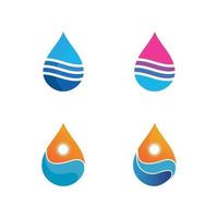 Aplicación de iconos de plantilla de logotipo y símbolos de playa de olas vector