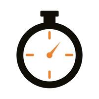 timer chronometer silhouette style icon vector