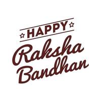 happy raksha bandhan celebration with lettering line style vector