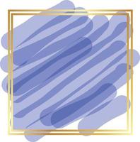 New Watercolor Golden Frame Design vector