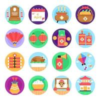 Pack of Ching Ming Festival vector