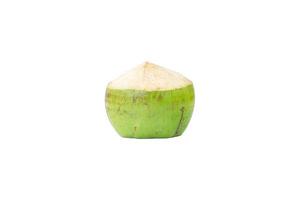 Freshness coconut on white background photo