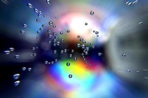 Abstract vivid background with moving bubbles photo