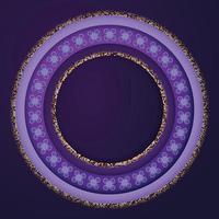 circulo papercut lavanda antecedentes vector