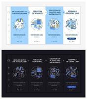 plantilla de vector de incorporación de producción de prótesis