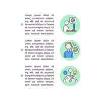 Increased job satisfaction concept line icons with text vector