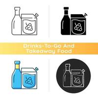 Wine to go icon vector