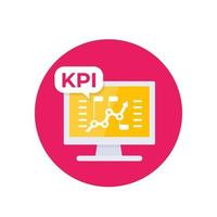 icono de vector de kpi