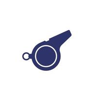 Whistle vector icon on white