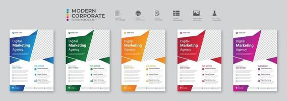 Corporate Business flyer template vector design Flyer Template Geometric shape used for business poster layout IT Company flyer corporate banners and leaflets Graphic design layout with triangle